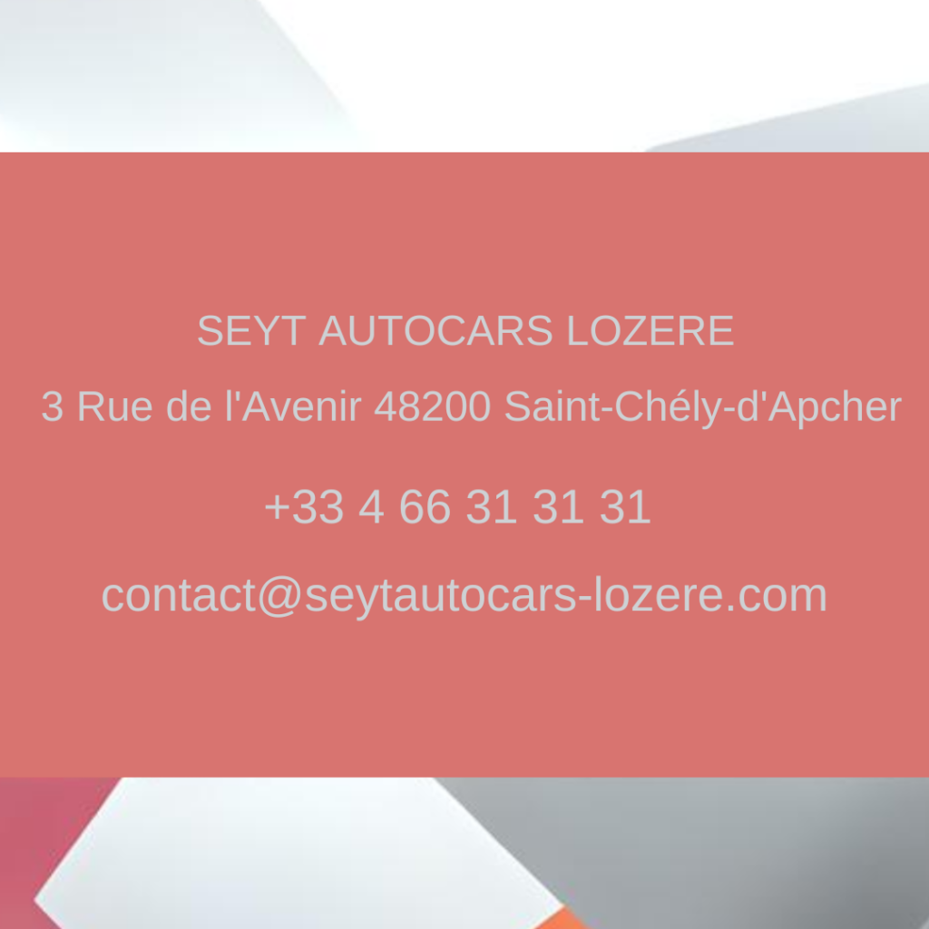 Contactez les autocars seyt en lozère pour vos voyages en bus en france et en europe